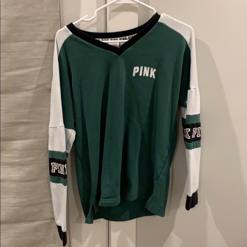 Dark Green PINK sweater